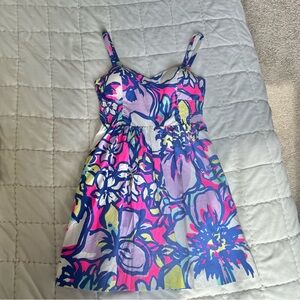 Lilly Pulitzer Christine Mini Dress in “Tropical Pin Catwalk” Size 4